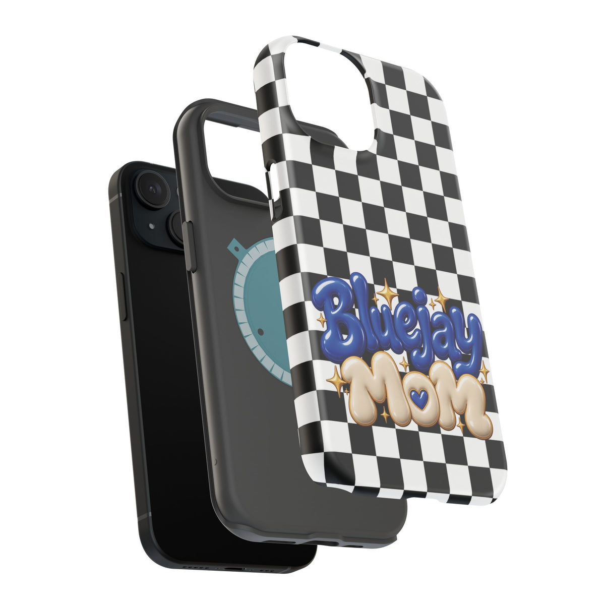 Bluejay Mom Checkerboard Magnetic Phone Case