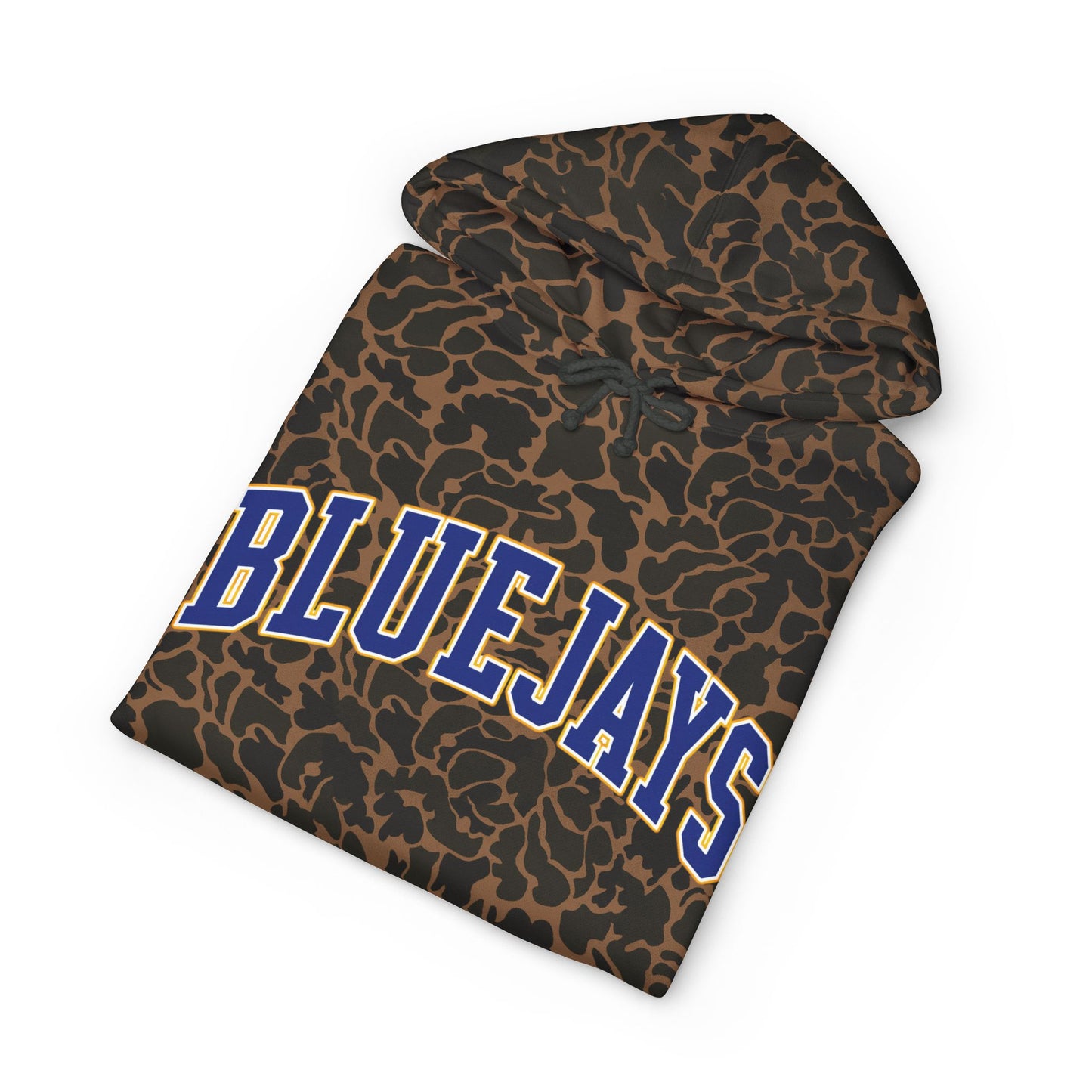 Bluejays Arch Logo Hoodie — Distressed Marble Grey Pullover