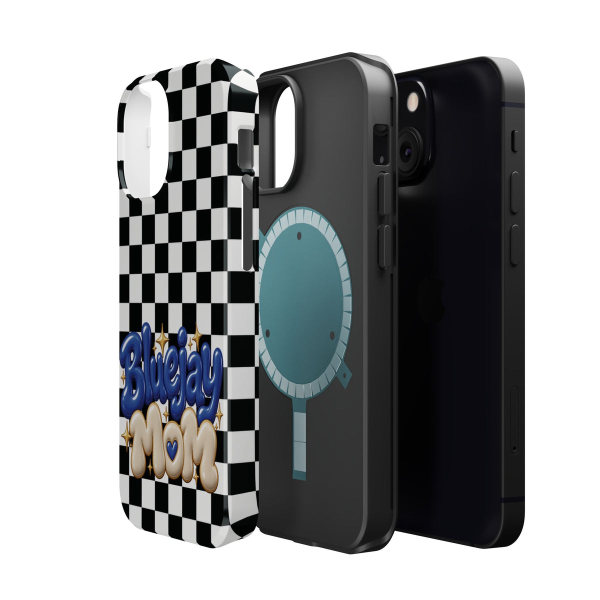 Bluejay Mom Checkerboard Magnetic Phone Case