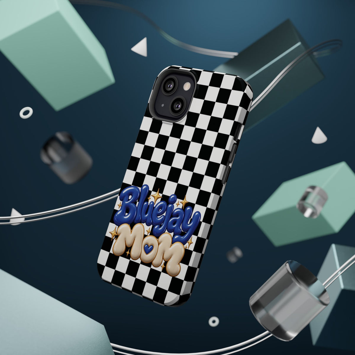 Bluejay Mom Checkerboard Magnetic Phone Case
