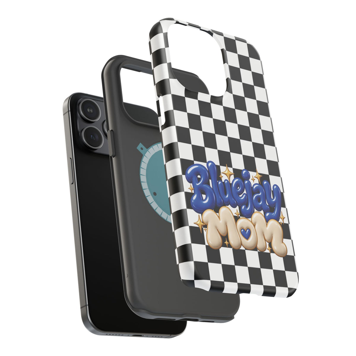 Bluejay Mom Checkerboard Magnetic Phone Case