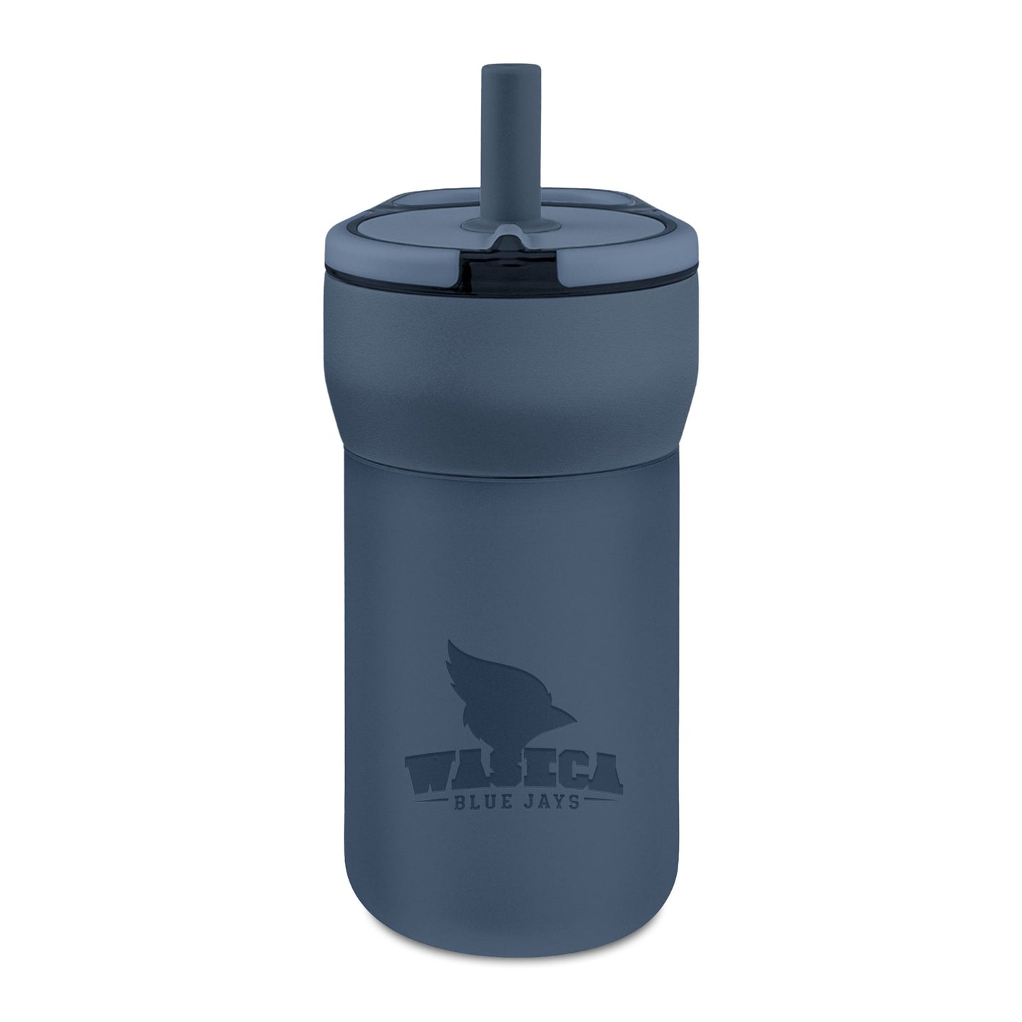 Kids Leakproof 12oz Straw Tumbler — Engraved Blue Jays Design