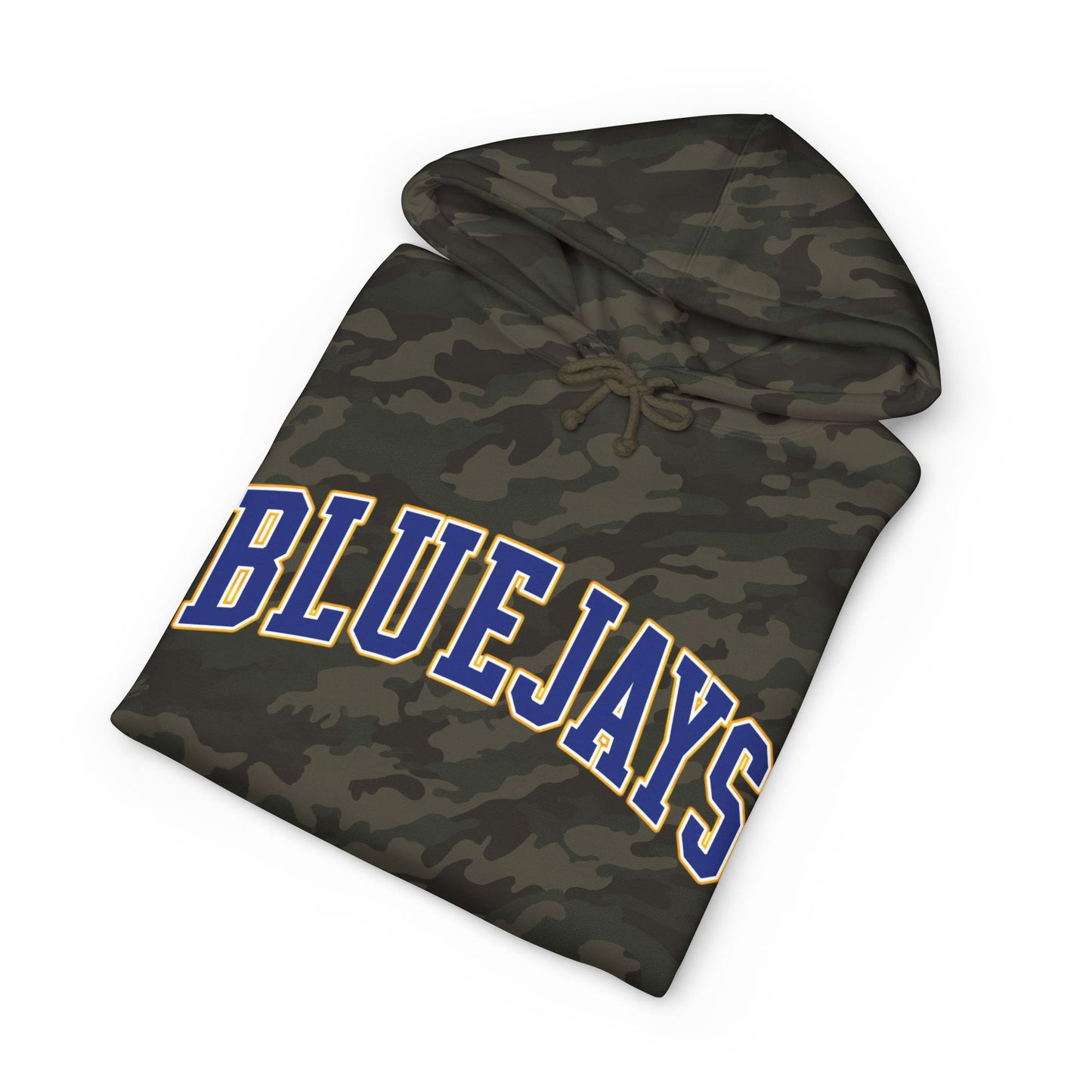 Bluejays Arch Logo Hoodie — Distressed Marble Grey Pullover