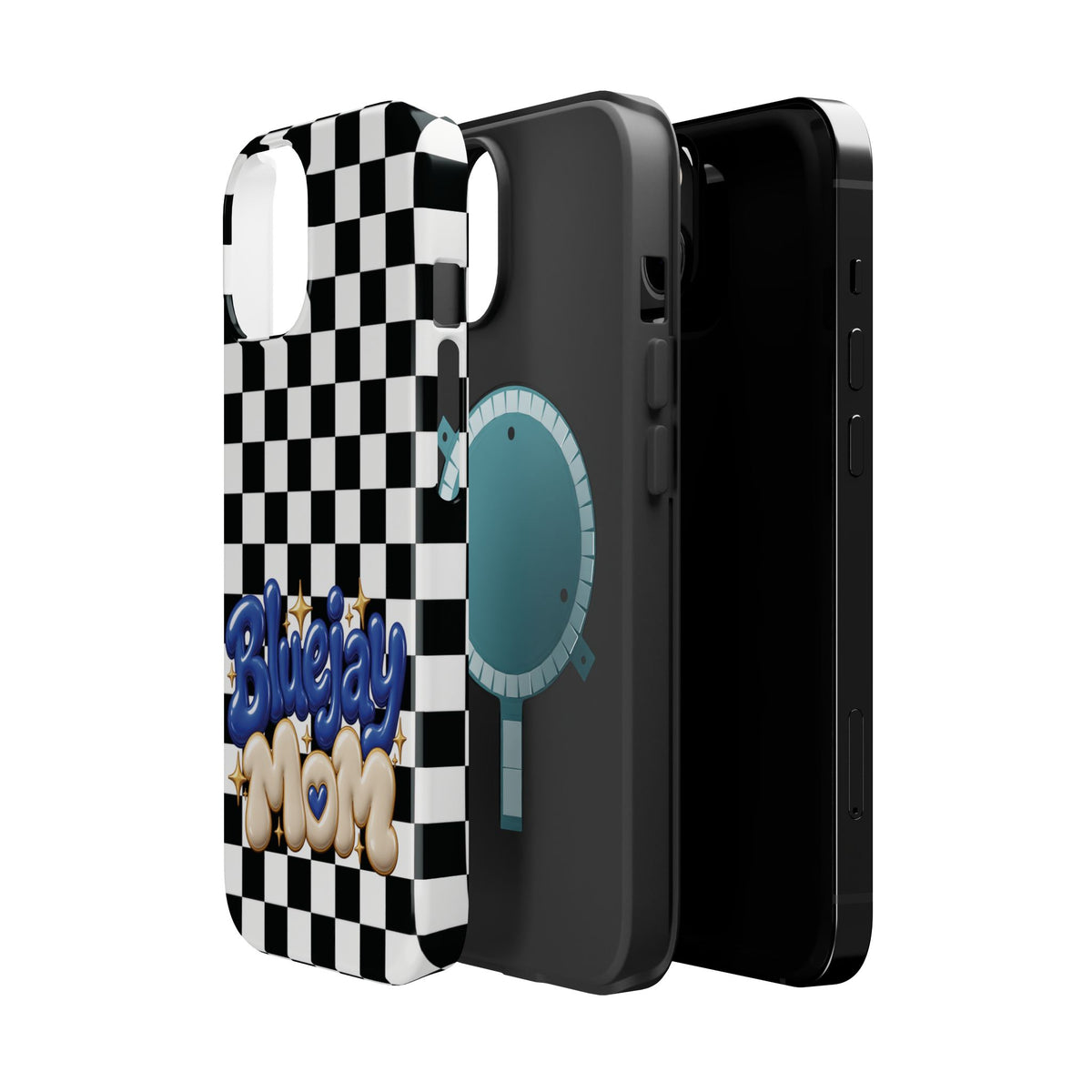 Bluejay Mom Checkerboard Magnetic Phone Case