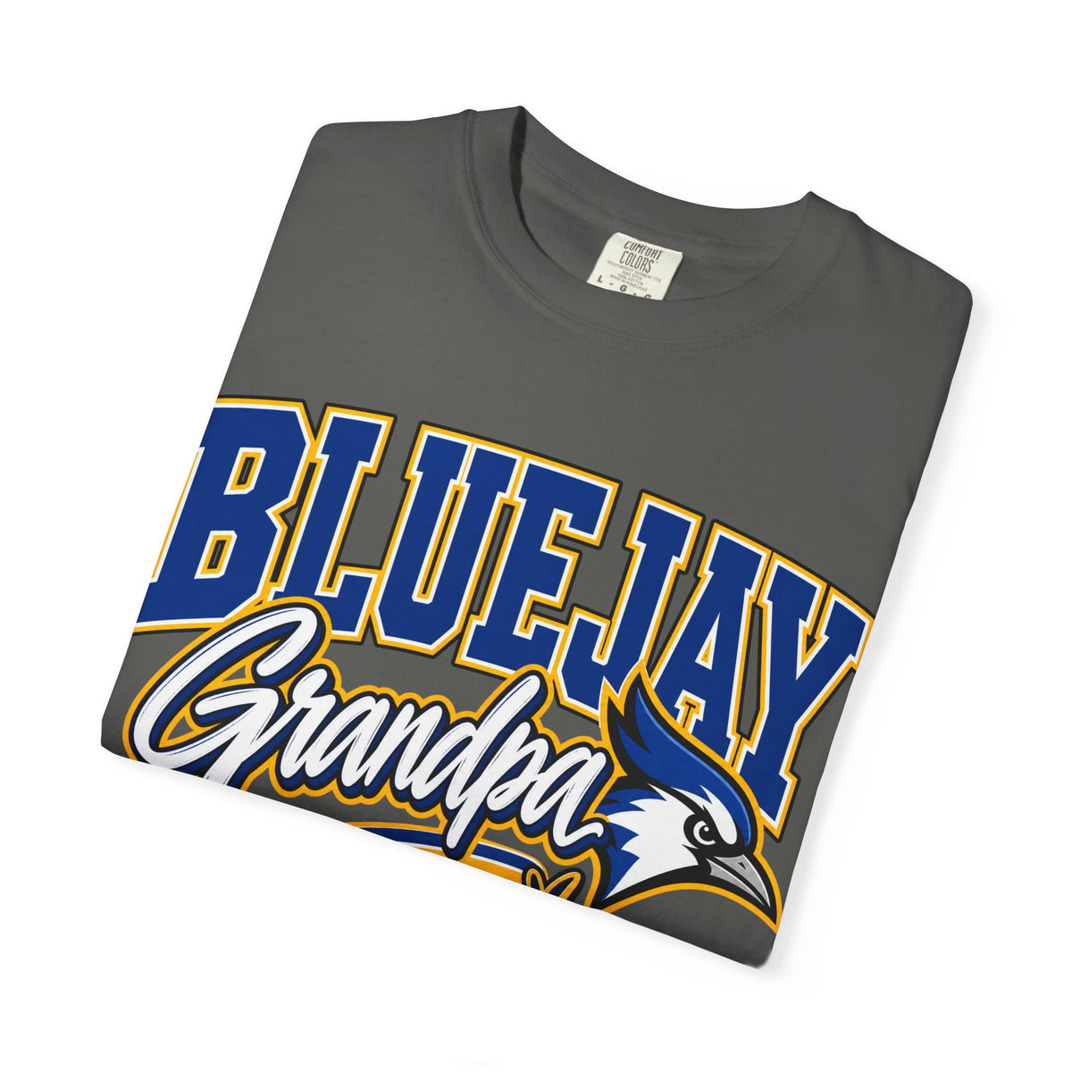 Bluejay Grandpa T-Shirt — Custom Name & Number Team Tee