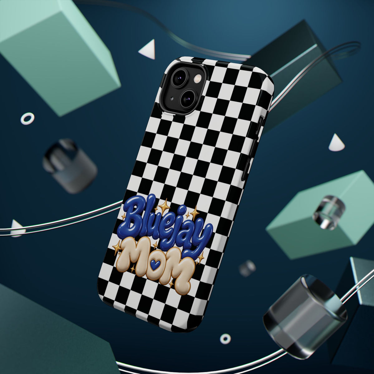 Bluejay Mom Checkerboard Magnetic Phone Case