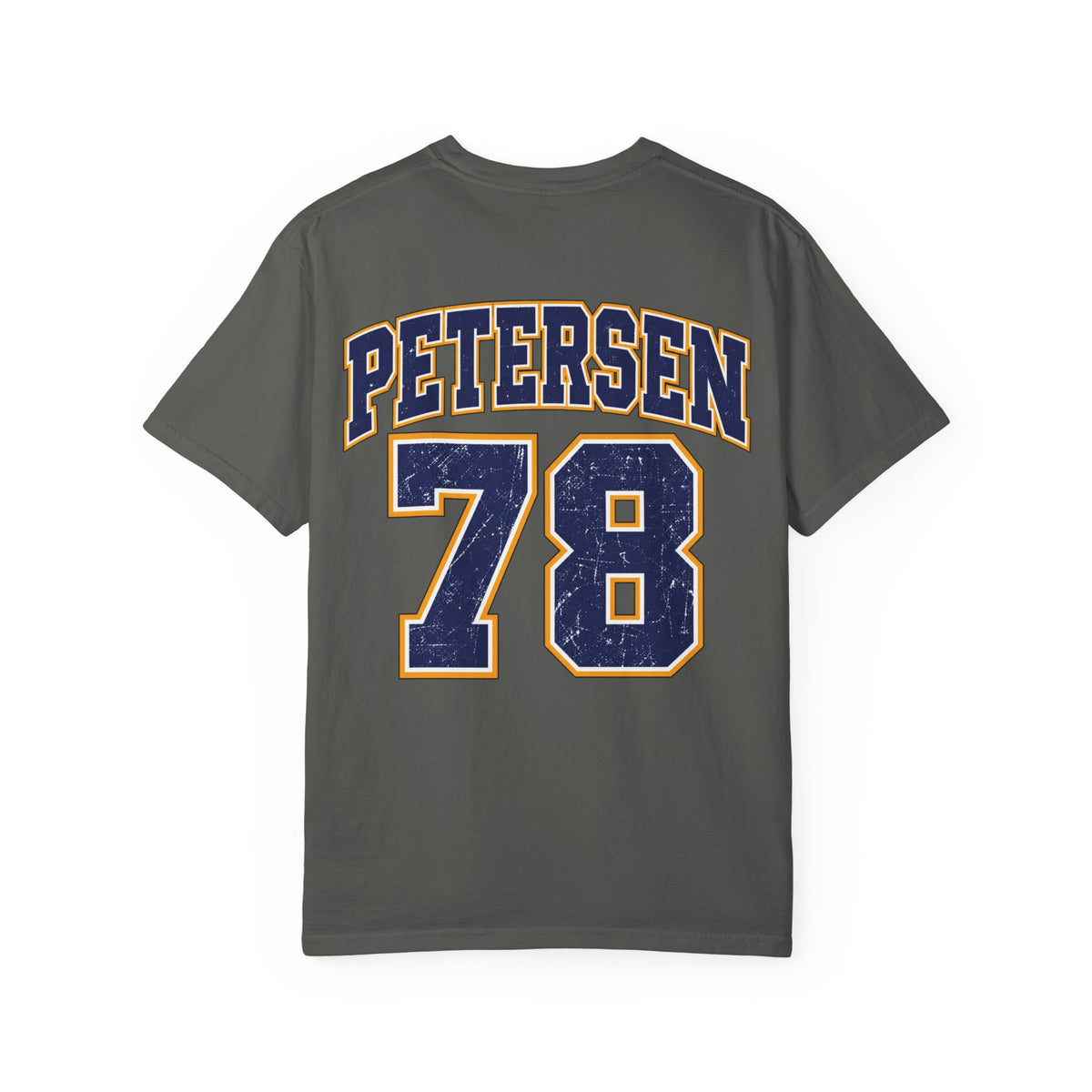 Bluejay Dad T-Shirt — Personalized Last Name & Number Baseball Tee