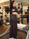YEOREO Stretchy Straight Leg Yoga Pants