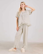 Gingham Pajama Set