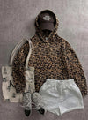 Leopard Print Hoodie Sweatshirt