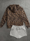 Leopard Print Hoodie Sweatshirt