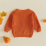Toddler Halloween Embroidered Knit Sweater