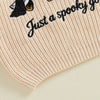 Toddler Halloween Embroidered Knit Sweater