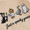 Toddler Halloween Embroidered Knit Sweater
