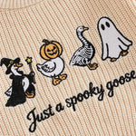 Toddler Halloween Embroidered Knit Sweater