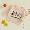 Toddler Halloween Embroidered Knit Sweater