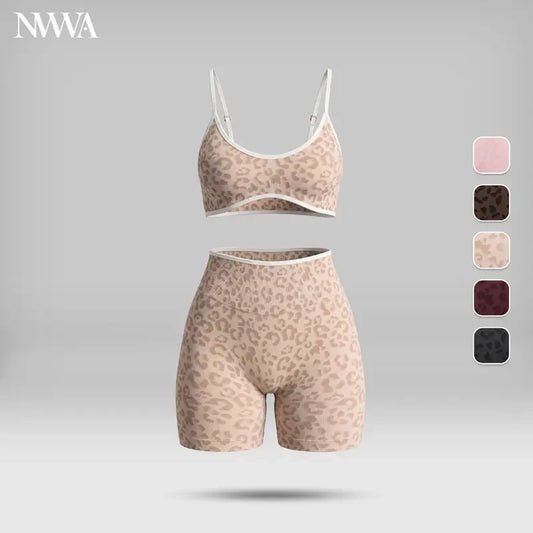 Leopard Print Workout Set
