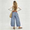 Plaid Gingham Cotton Linen Palazzos