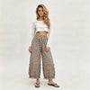 Plaid Gingham Cotton Linen Palazzos