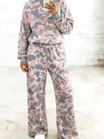 Camo Print Two Piece Travel Set