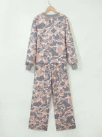 Camo Print Two Piece Travel Set