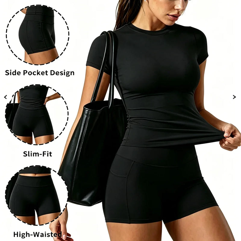 Seamless Workout Set for Morning Jogging