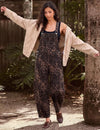 Leopard Print Barrel Overalls
