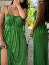 2026 Sexy Sleeveless Beach Vacation Dress Lace-up Backless Halter Spaghetti Strap Maxi Dress Casual Loose Dresses