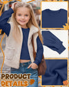 Girls Long Sleeve Crew Neck Top Trio