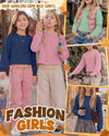 Girls Long Sleeve Crew Neck Top Trio