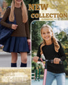 Girls Cotton Ribbed Long Sleeve Shirts