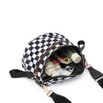 Checkered Crossbody Sling Bag