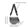 Checkered Crossbody Sling Bag
