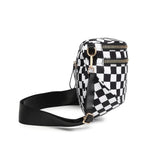 Checkered Crossbody Sling Bag