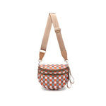 Checkered Crossbody Sling Bag