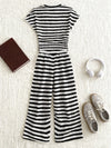 Striped Waffle Knit Kids Co-ord