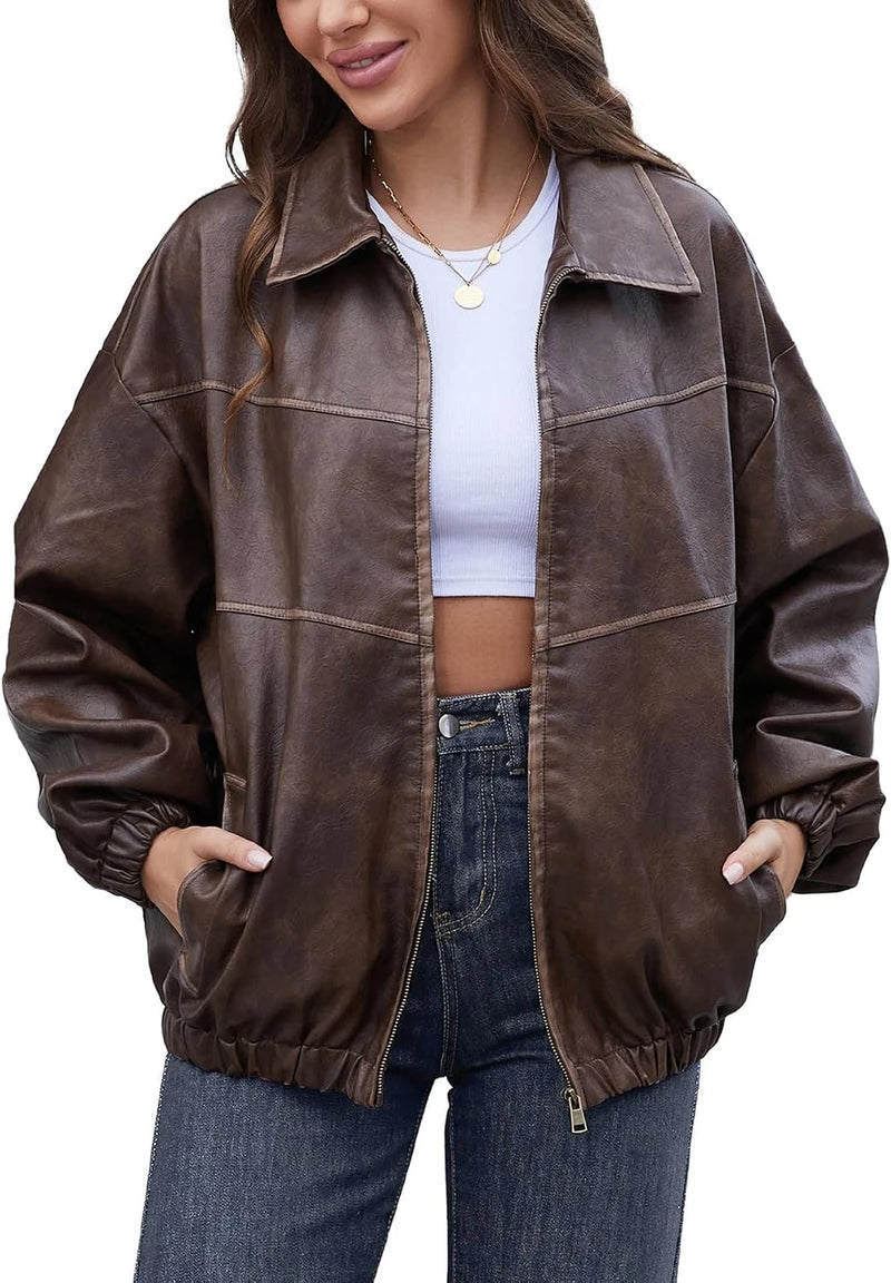Vintage Faux Leather Jacket