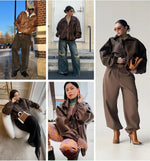 Vintage Faux Leather Jacket