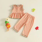 Toddler Girl Halloween Gingham Outfit