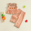 Toddler Girl Halloween Gingham Outfit