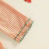 Toddler Girl Halloween Gingham Outfit