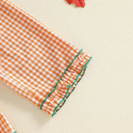 Toddler Girl Halloween Gingham Outfit