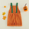 Pumpkin Ghost Toddler Overalls