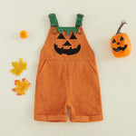 Pumpkin Ghost Toddler Overalls