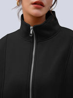 Oversized Quarter Zip Fleece Sweatshirt