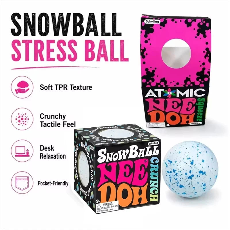 NeeDoh Snow Ball Crunch Fidget Toy