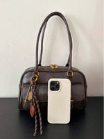 Coffee Brown Bread Knot Pillow Bag