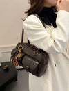 Coffee Brown Bread Knot Pillow Bag
