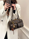 Coffee Brown Bread Knot Pillow Bag