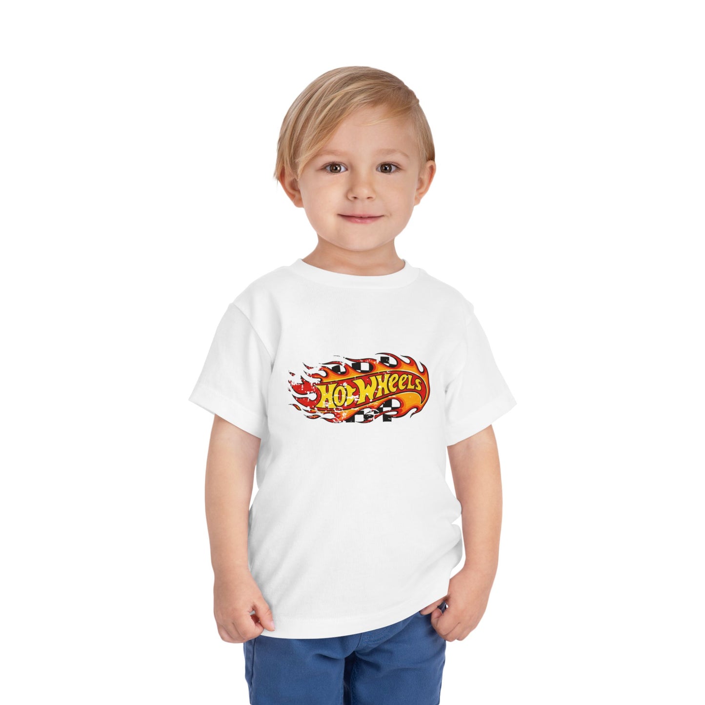 Hot Wheels Toddler Tee — Flame Logo Kids' Short Sleeve Shirt